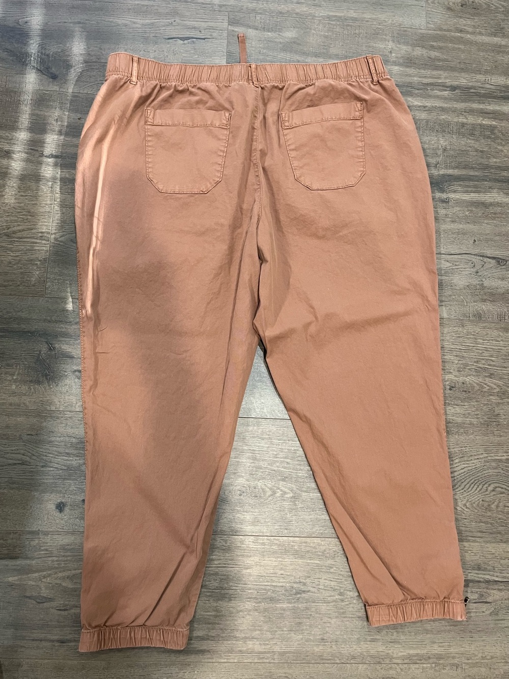 Men's Rust Drawstring Jogger Pants - Picture 2 of 6